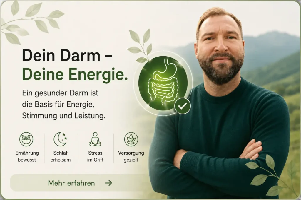 Vorschaubild zum Thema Darmgesundheit und Energie im Alltag
