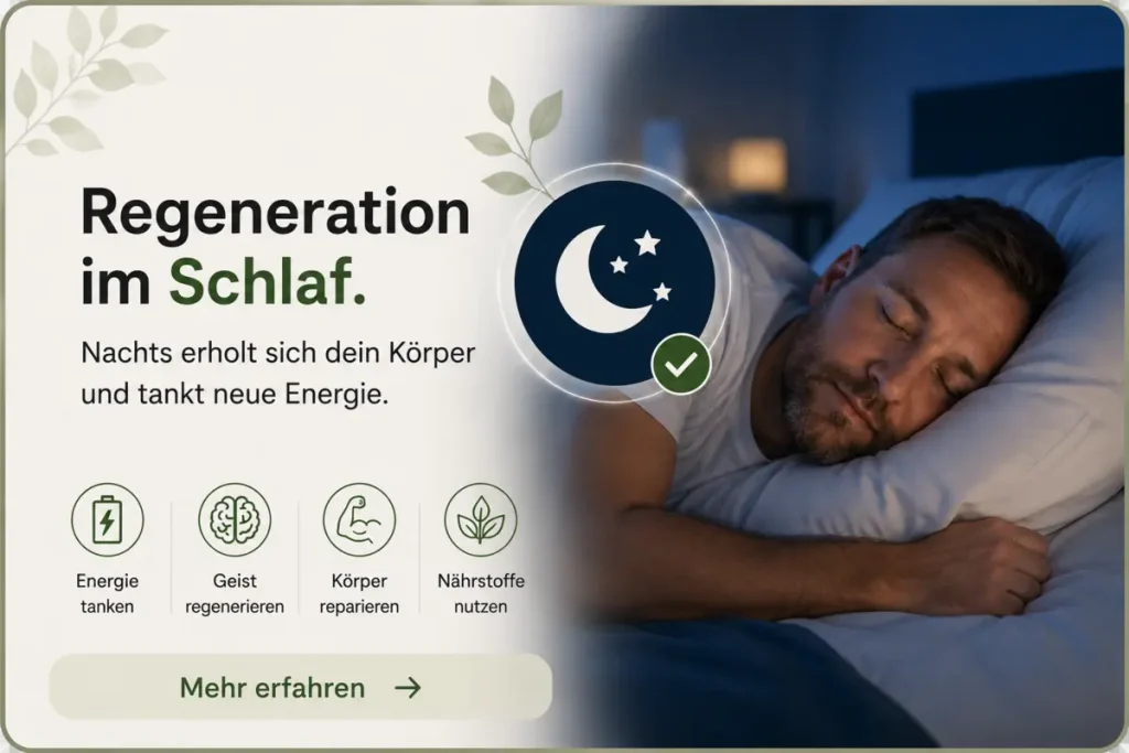 Vorschaubild zum Thema Regeneration und erholsamer Schlaf